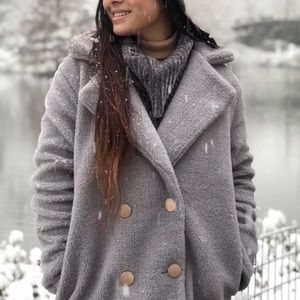 Gray Teddy Coat